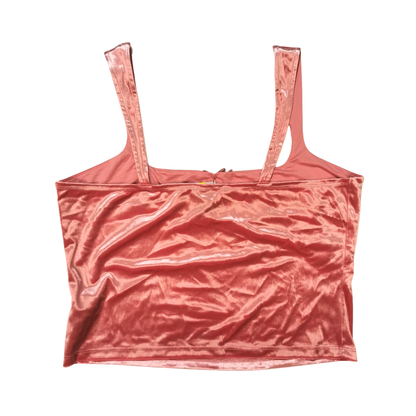 Tank top de tirantes en terciopelo WILD FABLE para mujer