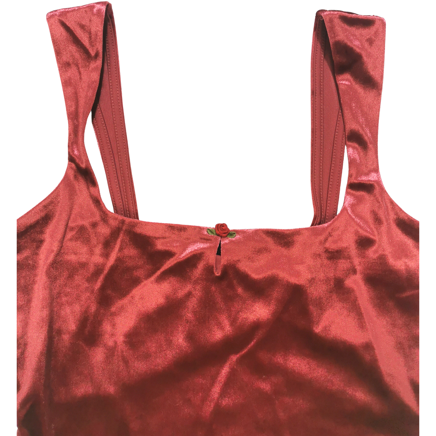 Tank top de tirantes en terciopelo WILD FABLE para mujer