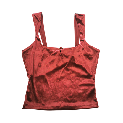 Tank top de tirantes en terciopelo WILD FABLE para mujer