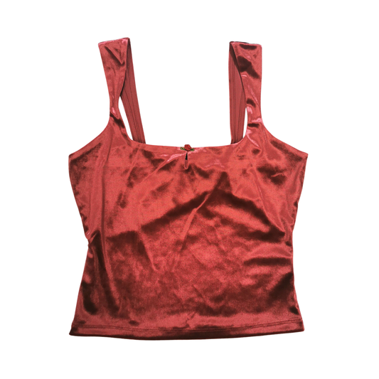 Tank top de tirantes en terciopelo WILD FABLE para mujer