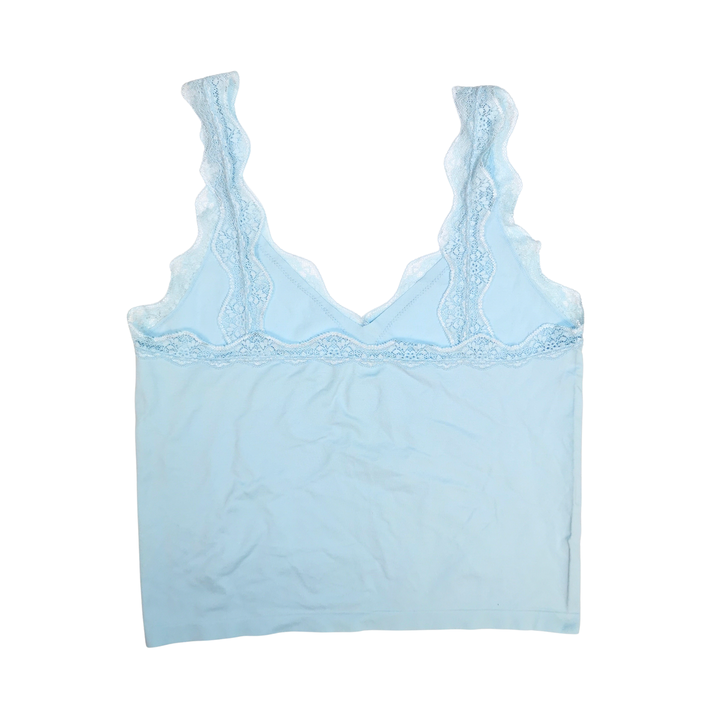 Top de tirantes con encaje y diseño sin costuras WILD FABLE para mujer