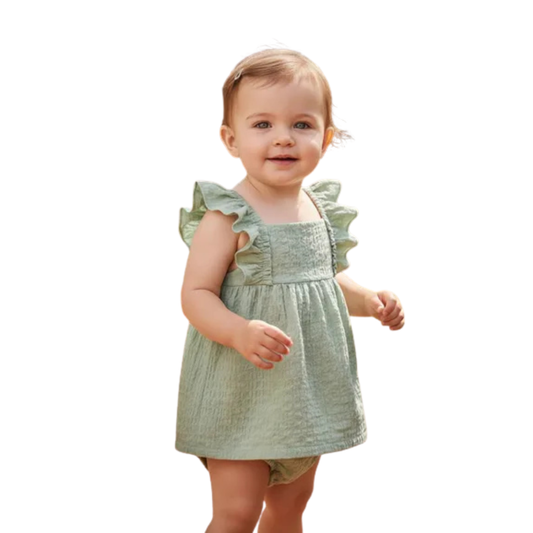 Vestido enterizo CARTER'S Textured Sunsuit para bebé niña