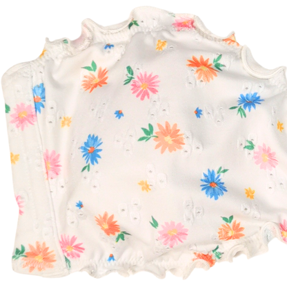 Top de bikini Bandeau con bordes ondulados WILD FABLE para mujer