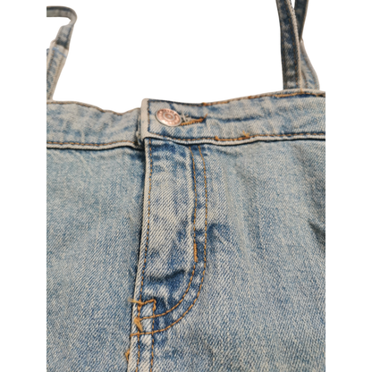 Top corto de mezclilla WILD FABLE Reworked para mujer