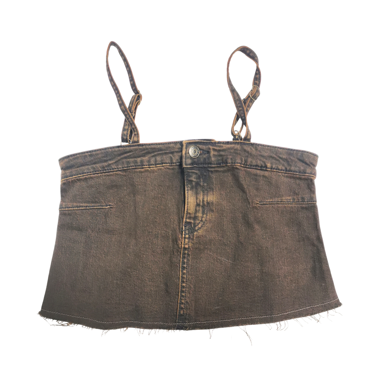 Top corto de mezclilla WILD FABLE Reworked para mujer