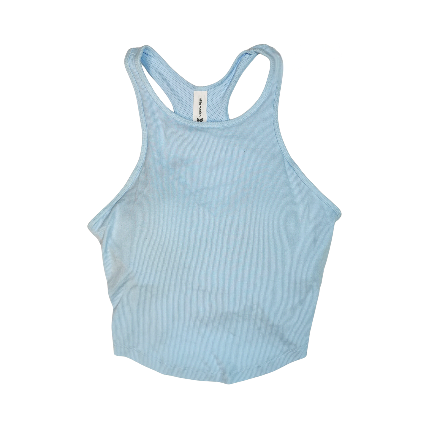 Top corto deportivo cuello alto y espalda cruzada ALL IN MOTION para mujer