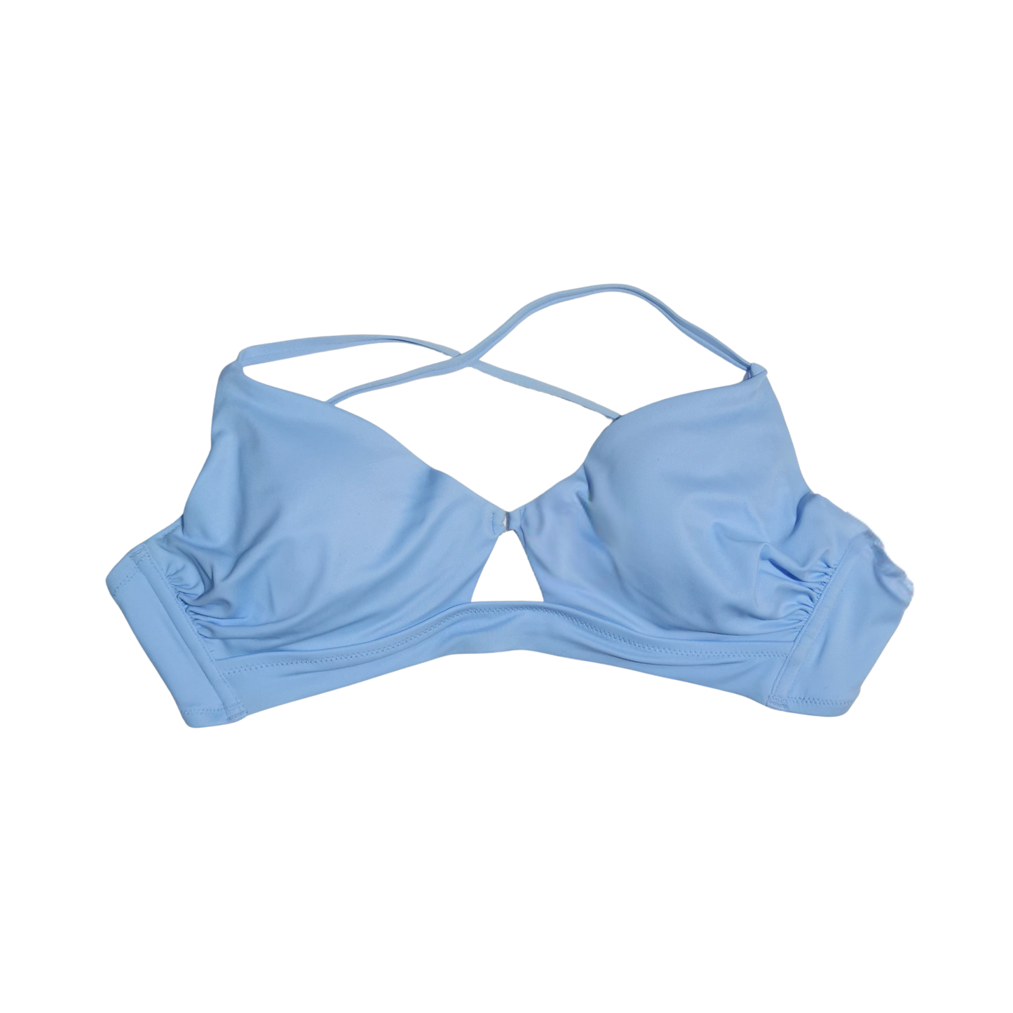 Top de bikini largo con varillas y detalle de anillo SHADE & SHORE para mujer