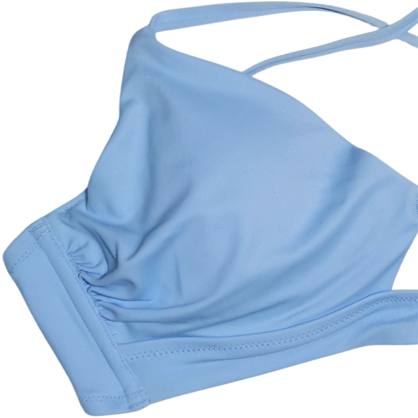 Top de bikini largo con varillas y detalle de anillo SHADE & SHORE para mujer