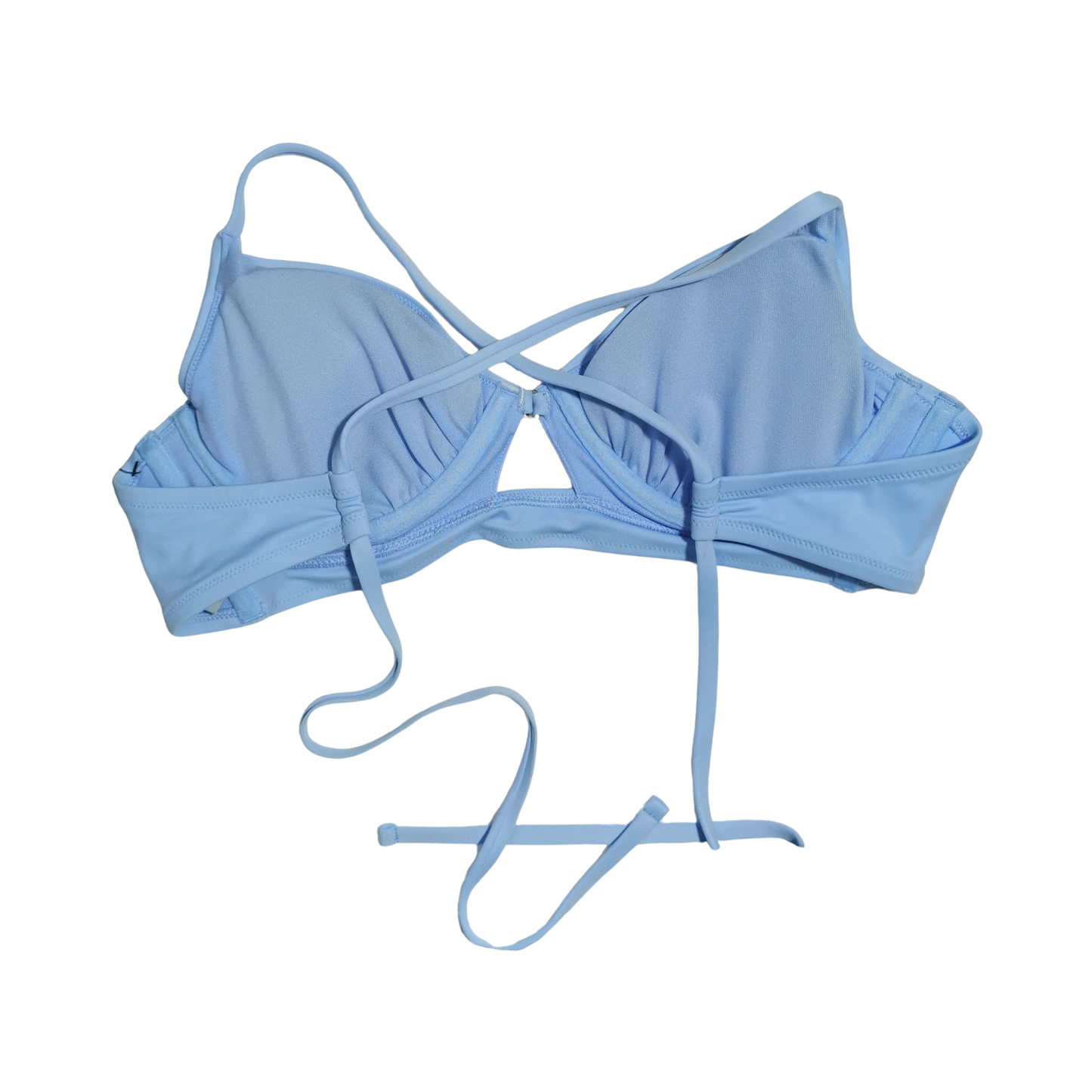 Top de bikini largo con varillas y detalle de anillo SHADE & SHORE para mujer