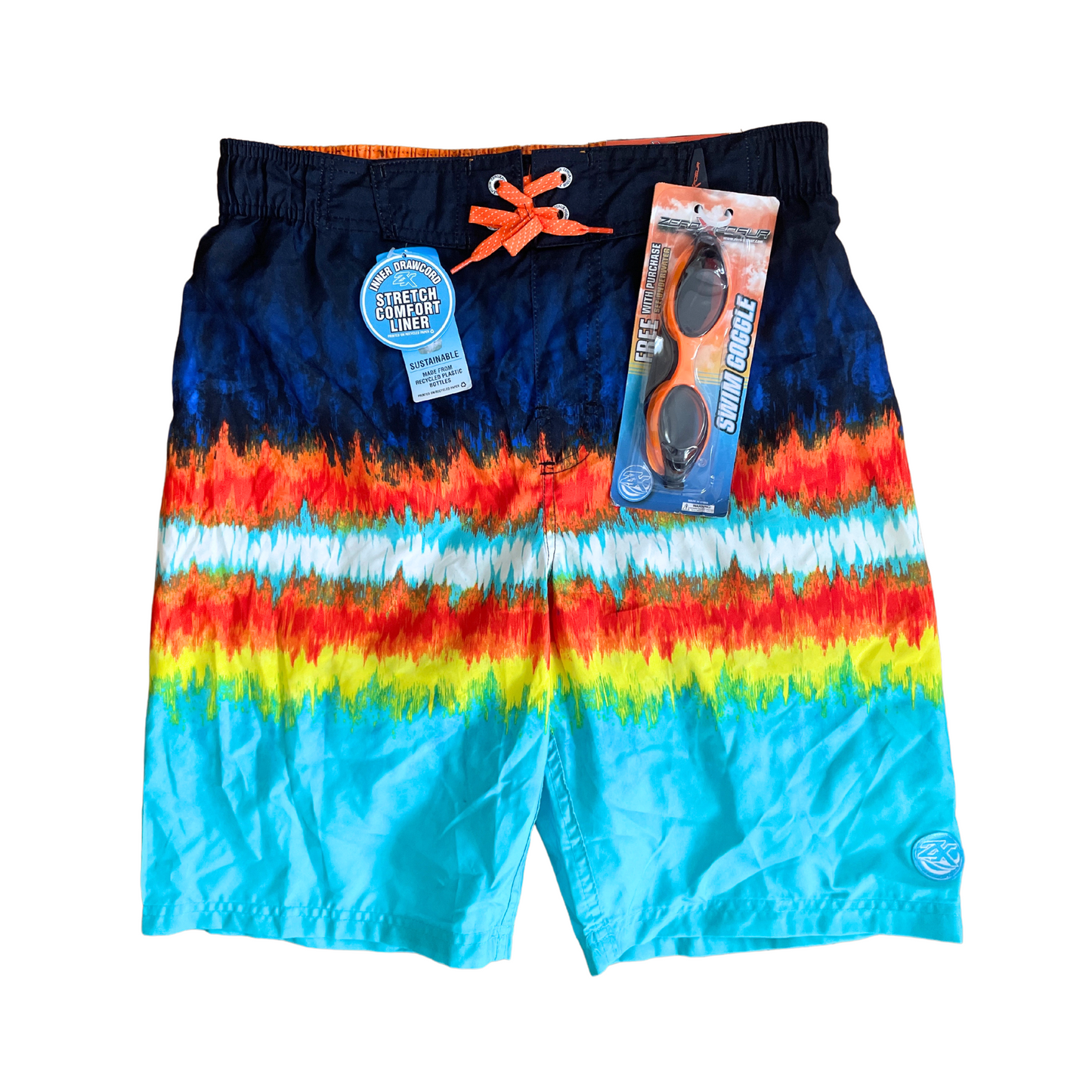 Traje de baño con goggles ZEROXPOSUR para adolescente 2 piezas