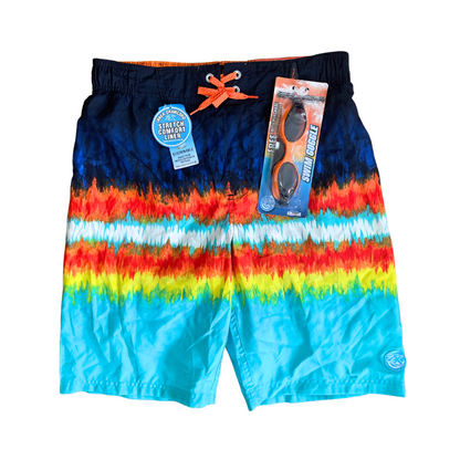 Traje de baño con goggles ZEROXPOSUR para adolescente 2 piezas