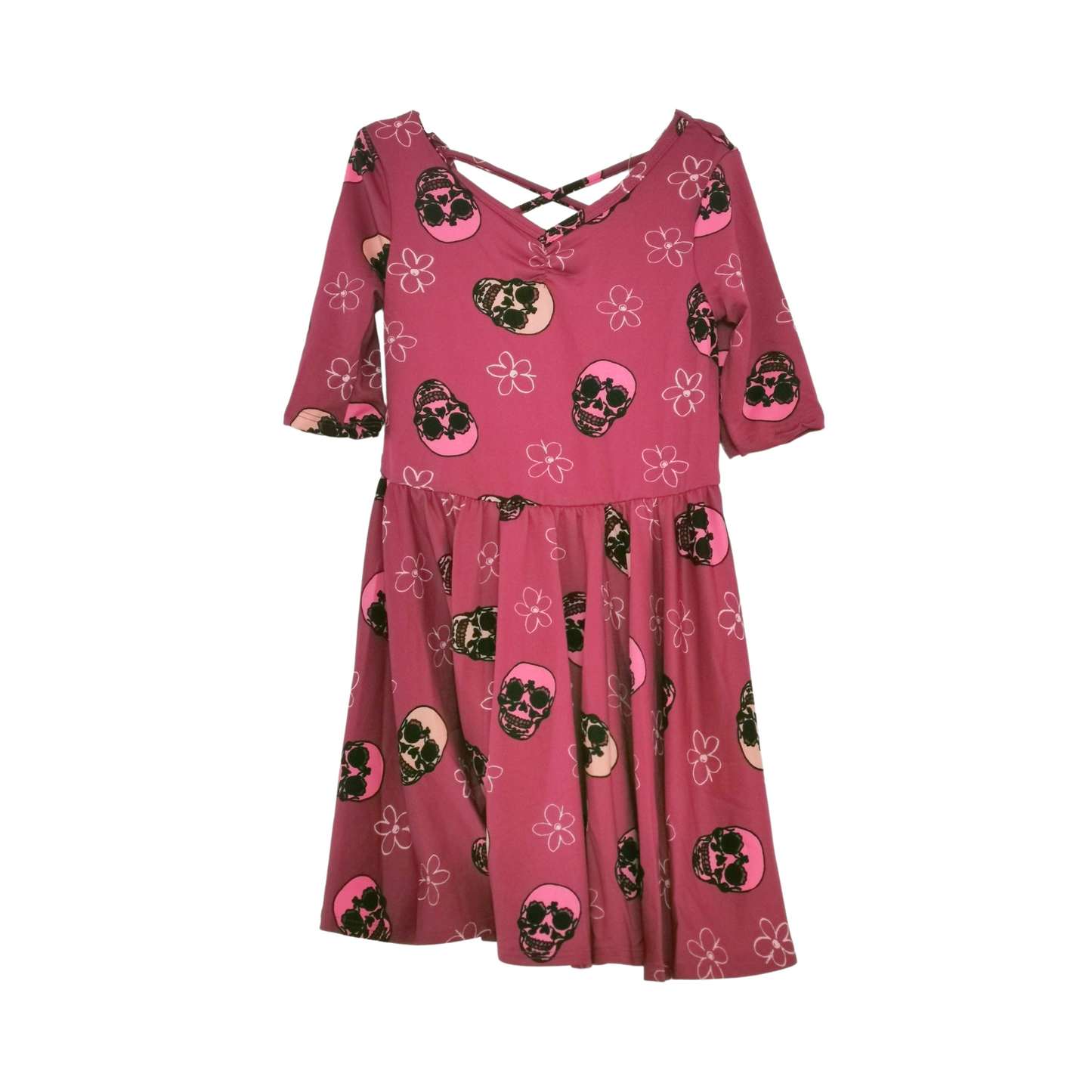 Vestido DOTDOTSMILE Skulls & Flowers Ballerina para niña