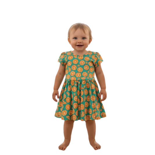 Vestido DOTDOTSMILE Oranges Classic Cap para bebé niña