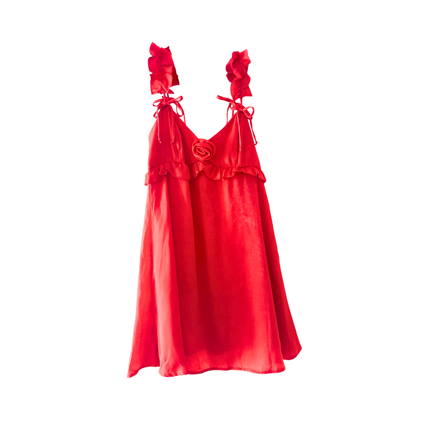 Vestido mini estilo Babydoll con Roseta WILD FABLE para mujer