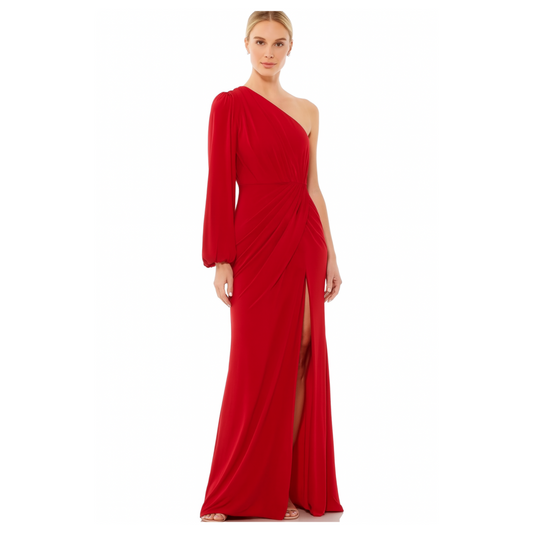 Vestido de noche MAC DUGGAL de un hombro para mujer