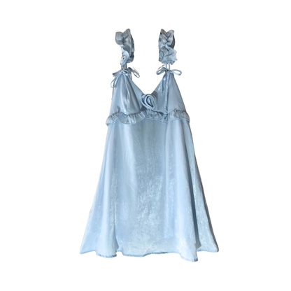Vestido mini estilo Babydoll con Roseta WILD FABLE para mujer
