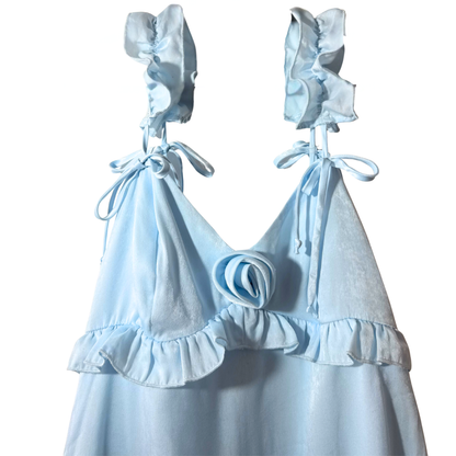 Vestido mini estilo Babydoll con Roseta WILD FABLE para mujer