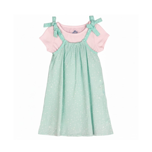 Vestido con playera THEREABOUTS para niña 2 piezas