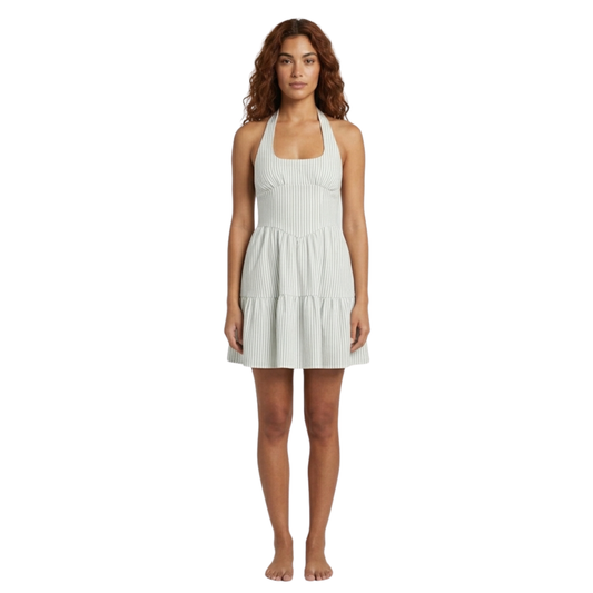Vestido corto acampanado con volantes WILD FABLE para mujer