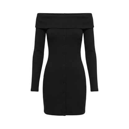 Vestido corto ajustado de manga larga WILD FABLE para mujer