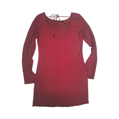 Vestido mini de fiesta corte A de manga larga y abertura WILD FABLE para mujer