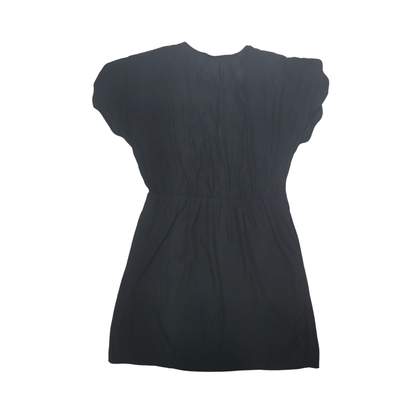 Vestido mini de manga corta con corte A y volantes con lazo UNIVERSAL THREAD para mujer