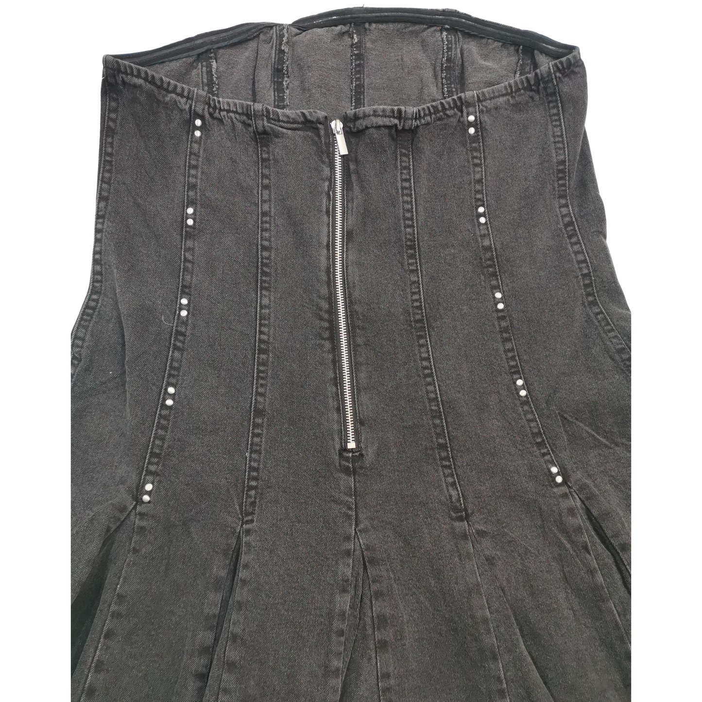 Vestido strapless de mezclilla WILD FABLE para mujer