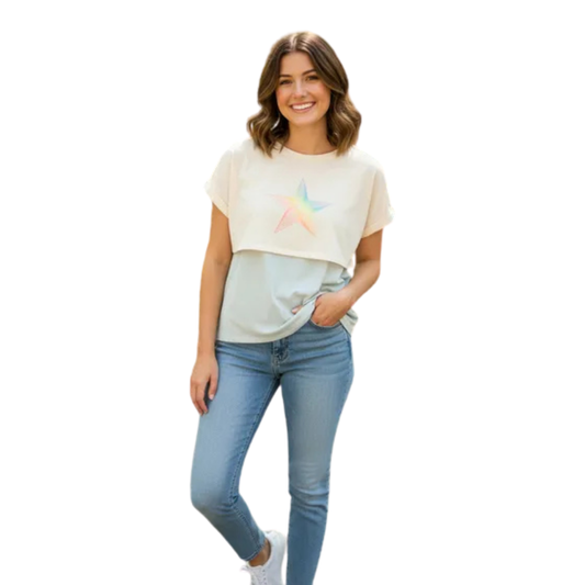 Playera manga corta XERSION para adolescente niña